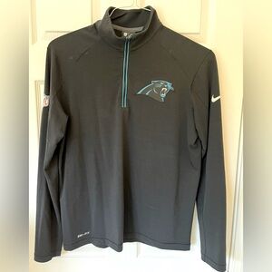 Nike NFL 🏈 Carolina Panthers Coach Half-Zip Pullover Dri-Fit Medium